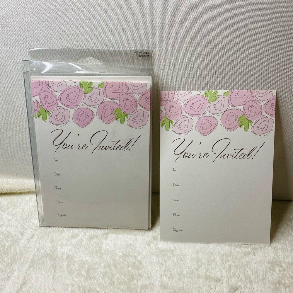 Party Invitations | You’re Invited Cards roses 28 count Birthday Wedding Shower